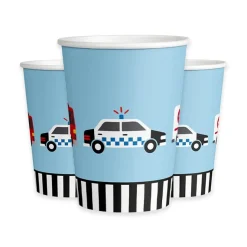 Fordonstema - Pappmuggar 8-pack