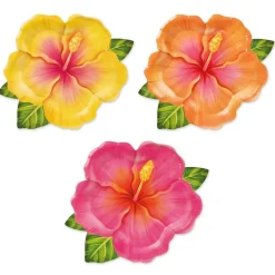 Formade Tallrikar Tropiska Blommor Aloha 6-pack