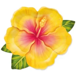 Formade Tallrikar Tropiska Blommor Aloha 6-pack