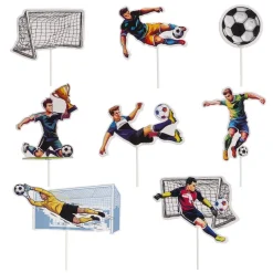 Fotboll Caketoppers 16-pack