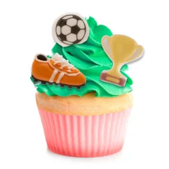 Fotboll Sockerdekorationer 8-pack