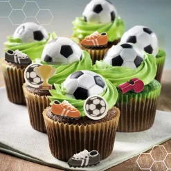 Fotboll Sockerdekorationer 8-pack
