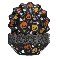 FunCakes - Blomformade Muffinsformar Halloween 48-pack