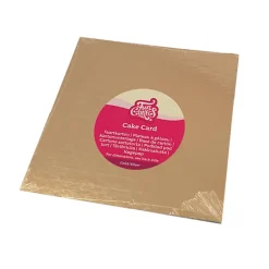 FunCakes - Fyrkantiga Tårtunderlägg Silver/Guld 35 cm 3-pack