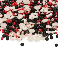 FunCakes - Halloweenströssel ögon och fladdermöss 70 gram