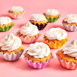 FunCakes - Muffinsformar Blomformade Svarta 48-pack