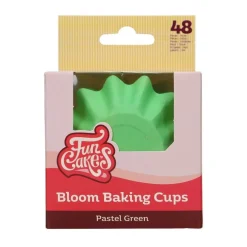 FunCakes - Muffinsformar Blomformade Pastellgröna 48-pack
