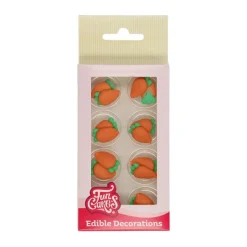 FunCakes - Sockerdekorationer Morötter 16-pack