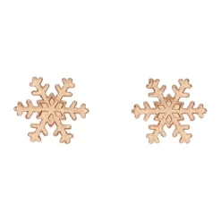FunCakes - Sockerdekorationer Snöflingor guld 12-pack