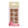 FunCakes - Sockerdekorationer Stjärnor brons 24-pack