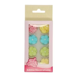 FunCakes Sockerdekorationer Pastellblommor 32-pack