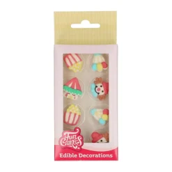 FunCakes - Sockerdekorationer Cirkus 8-pack