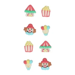 FunCakes - Sockerdekorationer Cirkus 8-pack