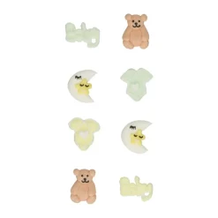 FunCakes - Sockerdekorationer Baby 8-pack