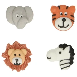 FunCakes - Sockerdekorationer Safaridjur 12-pack