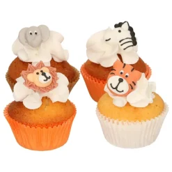 FunCakes - Sockerdekorationer Safaridjur 12-pack