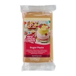 FunCakes - Sockerpasta Glittrig Guld 250 gram