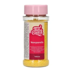 FunCakes - Sockerpärlor Gula 80 gram