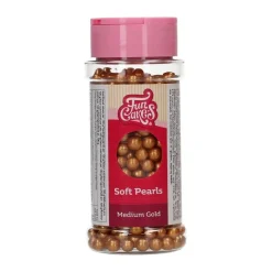 FunCakes - Strössel mjuka guldpärlor 60 gram