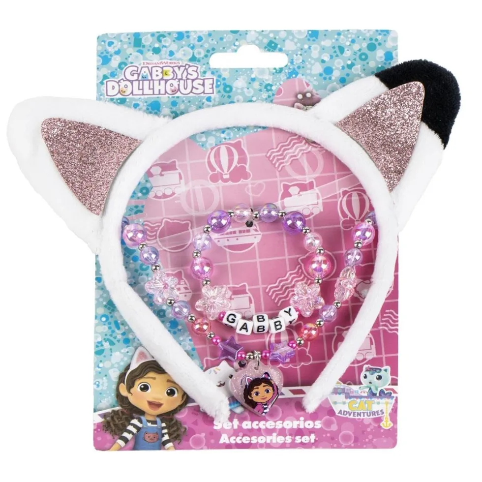 Gabby's Dollhouse Diadem, Armband & Halsband 3-pack