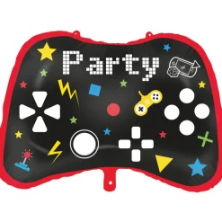 Gaming Party - Folieballong Spelkontroll med ballongvikt
