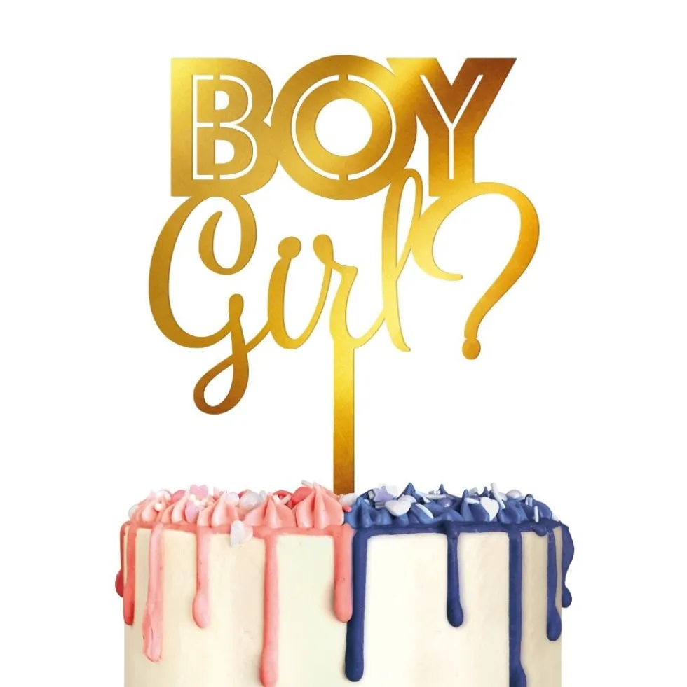 Gender Reveal Tårtdekoration