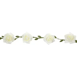 Girlang med vita rosor 120 cm