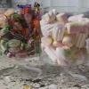 Godisskål av plast på fot 18 cm