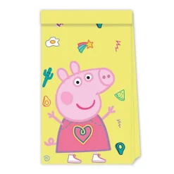 Greta Gris - Kalaspåsar av papper 4-pack
