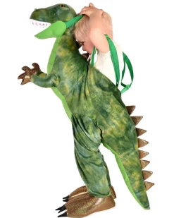 Grön Dinosaurie Jump-in Maskeraddräkt Barn 3-8 år