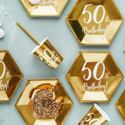 Guld 50 år - Pappmuggar 6-pack