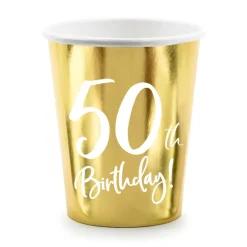 Guld 50 år - Pappmuggar 6-pack
