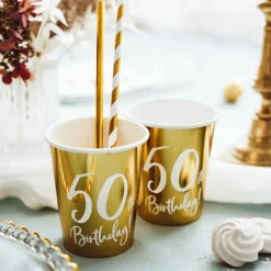 Guld 50 år - Pappmuggar 6-pack