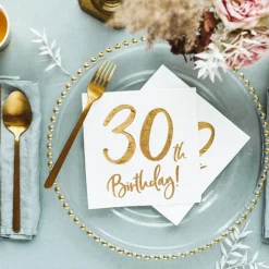 Guld 30 år - Servetter 20-pack