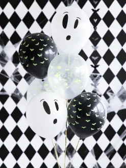 Halloweenballonger Glow in the dark 3-pack