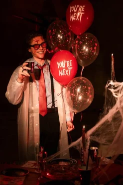 Halloweenballonger You're next 6-pck