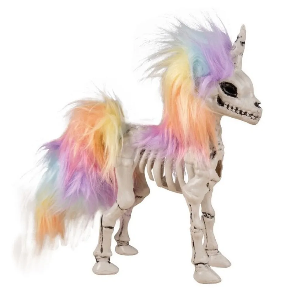 Halloweendekoration Enhörningsskelett 21 cm