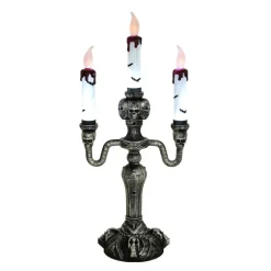 Halloweendekoration Kandelaber med LED-ljus 40 cm