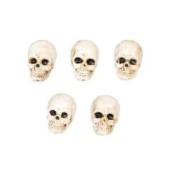 Halloweendekoration - Små dödskallar 2,2 cm 5-pack