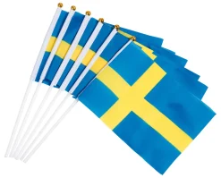 Handflaggor Sverige 6-pack