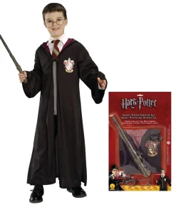 Harry Potter kit med rock, trollstav och glasögon