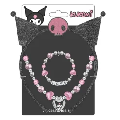 Hello Kitty Kuromi Diadem, Armband & Halsband 3-pack