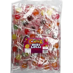 Hjärtformade Godisklubbor Storpack 1,19 kg