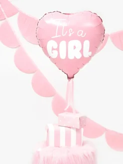 Hjärtformad folieballong It´s a Girl