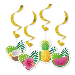 Hängande Dekorationer Tropiska Frukter 4-pack