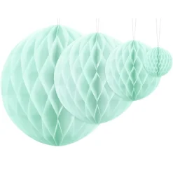 Honeycomb Ljus Mint