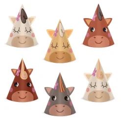 Hästar Kalashattar 6-pack