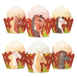 Hästar Muffinsöverdrag 6-pack