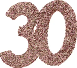 Jättekonfetti i Roséguld 30 år 6 cm 6-pack