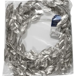 Juldekoration - Dekorationsgirlang silverblad 175 cm